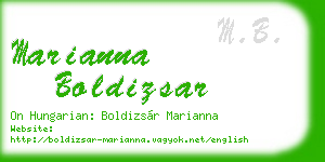 marianna boldizsar business card